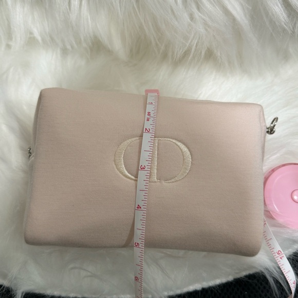 Dior Baby Pink Cosmetic pouch with crossbody chain - Picture 13 of 15
